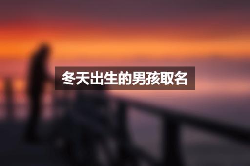 冬天出生的男孩取一个有内涵的名字