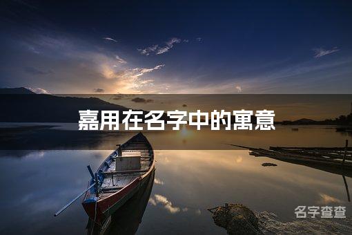 嘉用在名字中的寓意_嘉字取名最佳搭配男宝宝名字